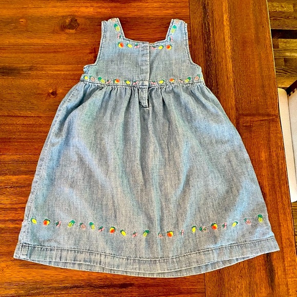Gap Embroidered Chambray Denim Dress - Picture 2 of 2